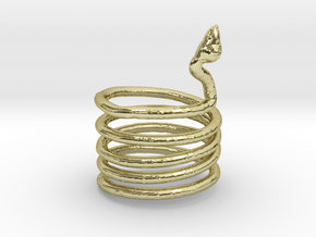 Snake Ring in 18k Gold Plated Brass
