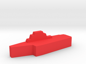 Game Piece, Red Force Kiev Carrier in Red Processed Versatile Plastic