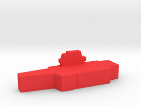 Game Piece, Red Force Kuznetsov Carrier in Red Processed Versatile Plastic