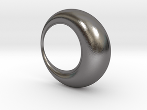 0052 Antisymmetric Torus (p=1.0) #001 in Polished Nickel Steel
