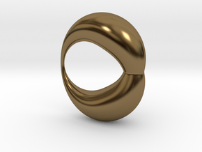 0053 Antisymmetric Torus (p=1.5) #002 in Polished Bronze