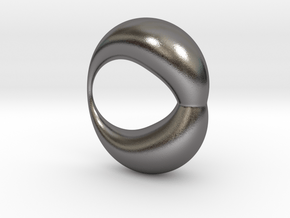 0053 Antisymmetric Torus (p=1.5) #002 in Polished Nickel Steel