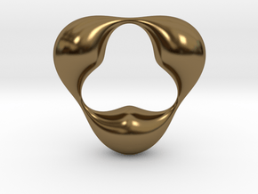 0056 Antisymmetric Torus (p=3.0) #005 in Polished Bronze