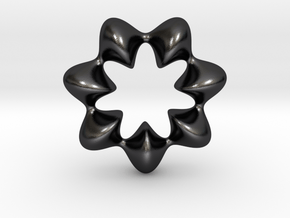 0066 AntisymmetricTorus (p=7.0) #009 in Polished and Bronzed Black Steel