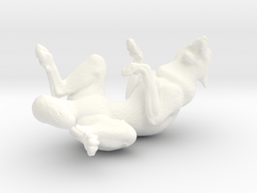 Laughing Fox in White Processed Versatile Plastic