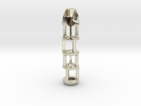 Tritium Lantern 2B (Silver/Brass/Plastic) in 14k White Gold
