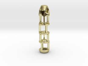 Tritium Lantern 2B (Silver/Brass/Plastic) in 18K Gold Plated