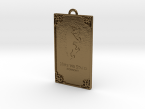 Game of Thrones - Mormont Pendant in Polished Bronze