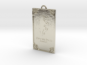 Game of Thrones - Mormont Pendant in 14k White Gold