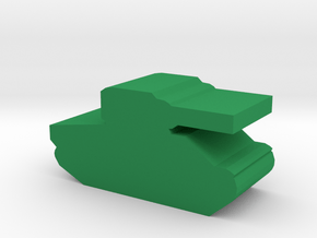 Game Piece, WW2 Sherman Tank in Green Processed Versatile Plastic