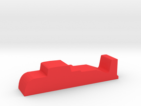 Game Piece, Red Force Missile Sub in Red Processed Versatile Plastic