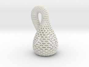 Border Object - Klein Bottle 1 1 in White Natural Versatile Plastic