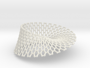 Border Object - Mobius Strip 0 1 in White Natural Versatile Plastic
