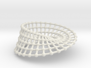 Border Object - Mobius Strip 0 in White Natural Versatile Plastic