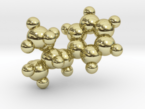 Methamphetamine molecule pendant in 18k Gold Plated Brass