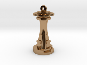 Space Needle [Pendant] in Polished Brass