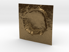 3'' Meteor Crater, Arizona, USA in Natural Bronze