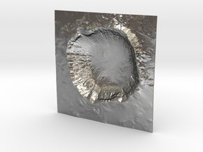 3'' Meteor Crater, Arizona, USA in Natural Silver