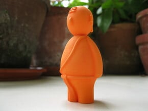 South Indian iyer - Indian-vidual Indian style fig in Orange Processed Versatile Plastic
