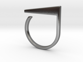 Adjustable ring. Basic model 2. in Polished Silver