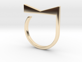 Adjustable ring. Basic model 4. in 14K Yellow Gold