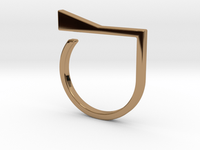 Adjustable ring. Basic model 8. in Polished Brass