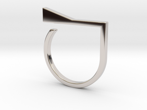 Adjustable ring. Basic model 8. in Platinum