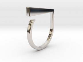 Adjustable ring. Basic model 1. in Platinum