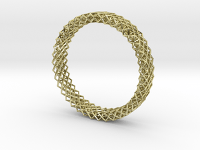 Octet Bangle in 18k Gold Plated Brass