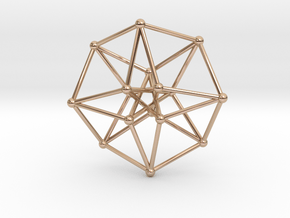 Toroidal Hypercube 35x1mm Spheres in 14k Rose Gold