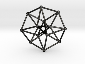 Toroidal Hypercube 35x1mm Spheres in Matte Black Steel