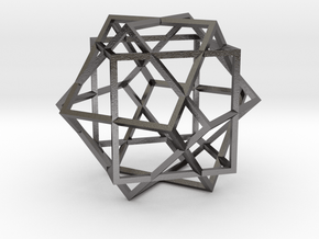3 Cube Compound in Polished Nickel Steel