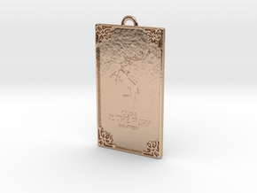 Game of Thrones - Baratheon Pendant in 14k Rose Gold Plated Brass
