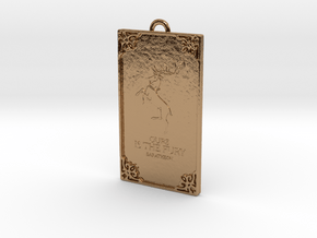 Game of Thrones - Baratheon Pendant in Polished Brass
