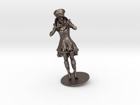 Alice Vieeland As The Hattress in Polished Bronzed Silver Steel