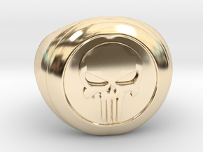 Punisher Size 7.5 in 14K Yellow Gold