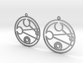 Leigh - Earrings - Series 1 in Fine Detail Polished Silver