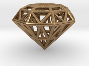 Rounded Diamond Lattice in Natural Brass
