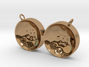 Double Tenor "damntingself" pendant, L in Polished Brass