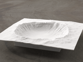 6'' Meteor Crater, Arizona, USA in White Natural Versatile Plastic