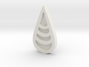 Unova Badge [Wave] in White Natural Versatile Plastic