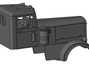 1/50th Interpretation of Peterbilt long hood in Tan Fine Detail Plastic