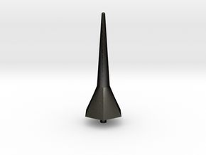 Hexa Tower Spike Scale Part in Matte Black Steel