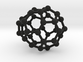 0119 Fullerene C40-13 cs in Black Natural Versatile Plastic