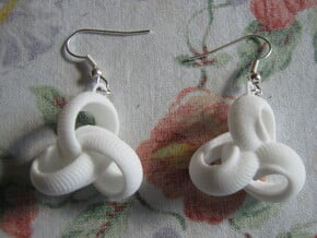 Coil 3 1 Of Curves Earrings in White Natural Versatile Plastic