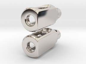 Tritium Earrings 2  (3x11mm Vials) in Platinum