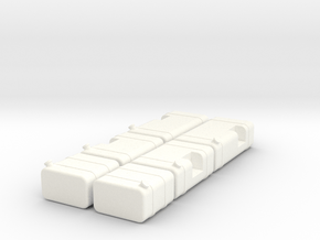 1/50th Scale Truck Square Fuel Tank builders pack in White Processed Versatile Plastic