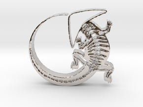 Osteomics [logo pendant] in Rhodium Plated Brass
