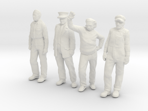 1:48 scale Standing figure pack WS in White Natural Versatile Plastic