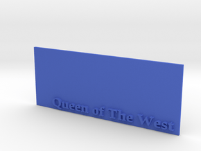 Base for 1/600 Queen Of The West in Blue Processed Versatile Plastic